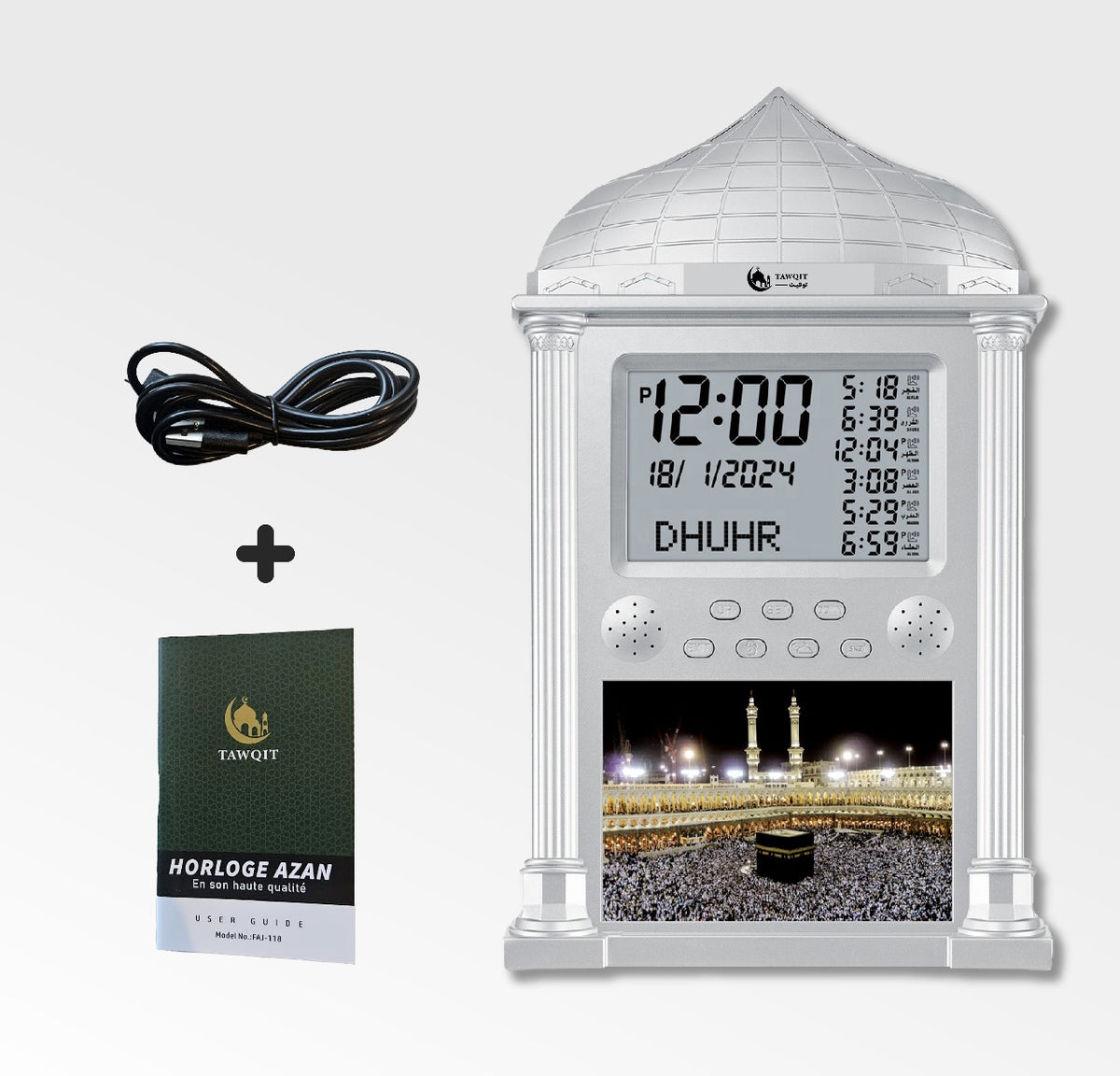 Horloge Azan Murale Dôme – TAWQIT